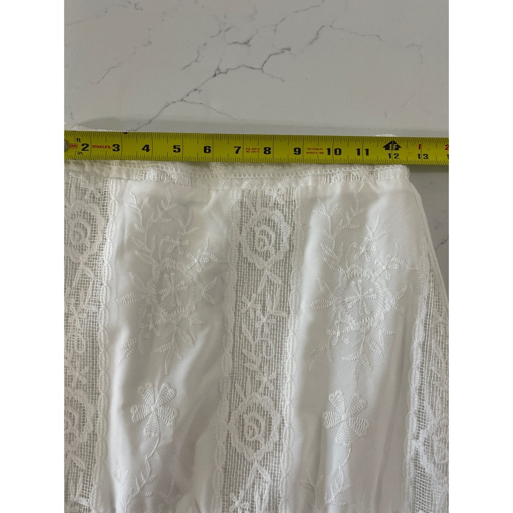 Altar'd State White Floral Lace Tiered Maxi Skirt XXS NWT concert Festival Boho - Picture 6 of 8